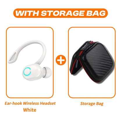Wireless Bluetooth Earphones HIFI Bass With HD MIC Ear-Hook Earbuds Noise Cancelling Life Waterproof Game Sports Music Headsets